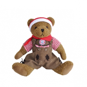 FC Bayern Teddybär Tracht Lederhose, 40cm