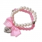 Hofbräuhaus Armband Perle mit Vichy rosa
