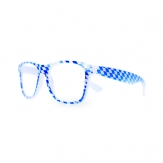 Bavarian Nerdy Brille Klarsicht Blau